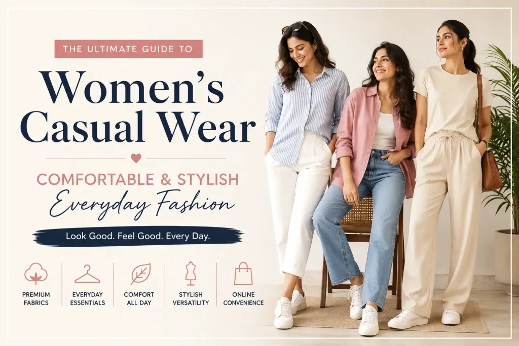 Women's casual wear featuring stylish and comfortable everyday fashion outfits by Imiora.